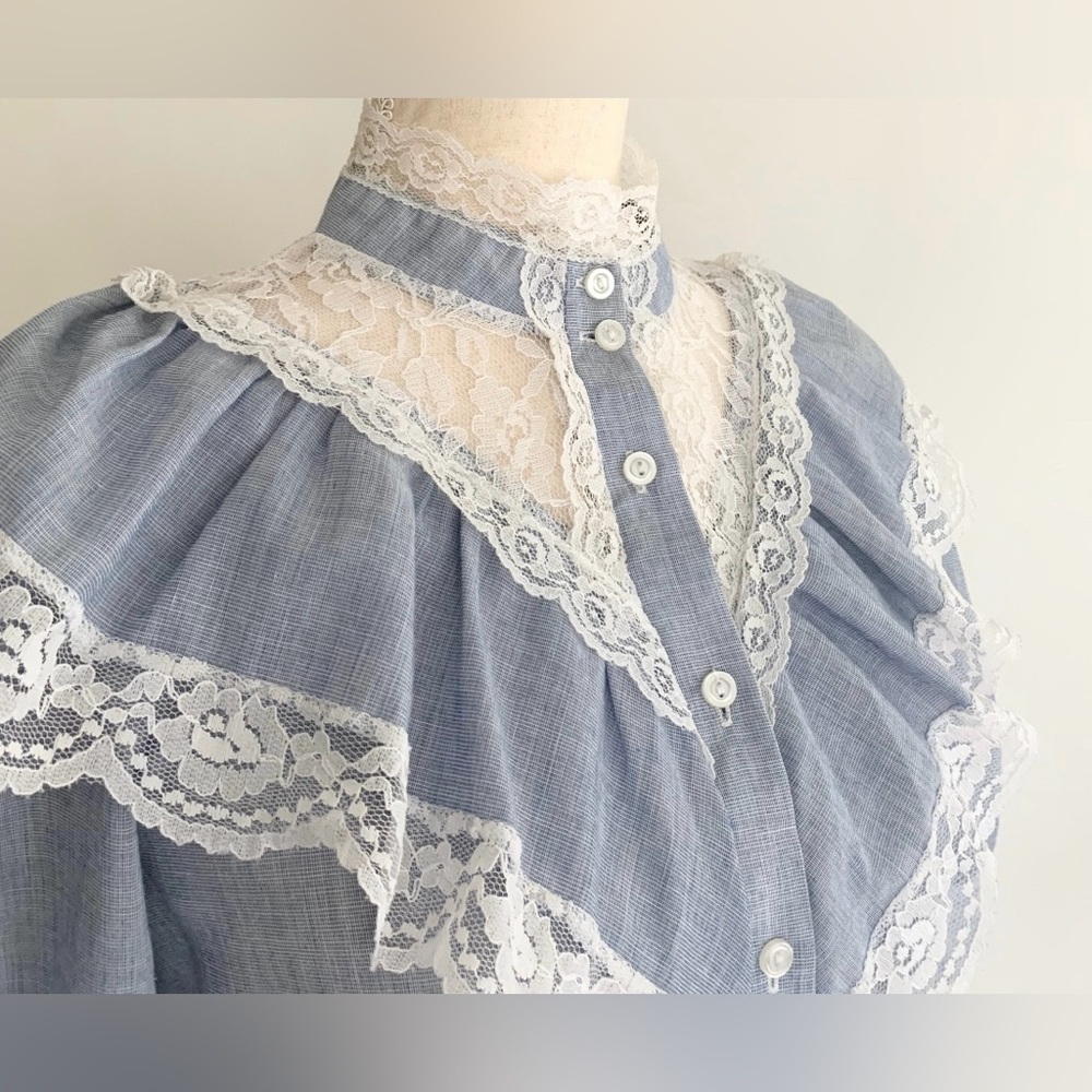 1970’s Vintage Prairie Style Blouse California Connection Inc